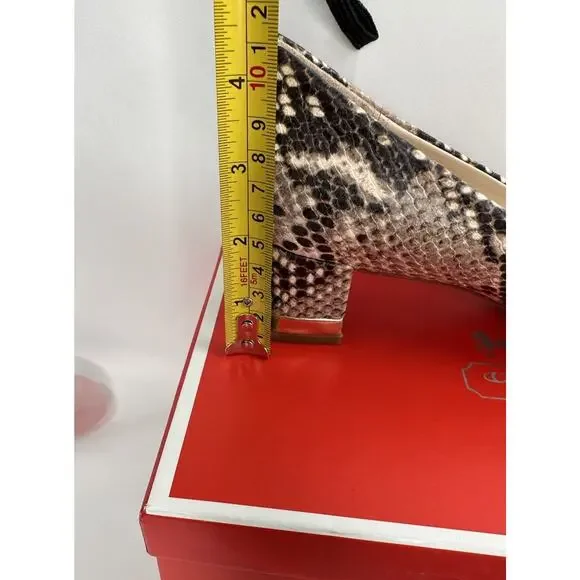 NWT Coach Size 8 Isla Classic Print Snake heels - Picture 6 of 10